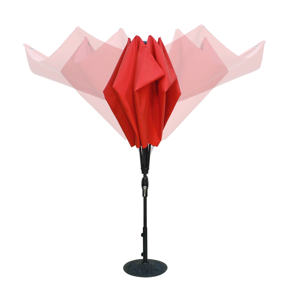 110' Flower Insired Umbrella Lotus tilting patio umbrella Patio